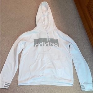 Women’s White Adidas Sweatshirt! Worn twice!